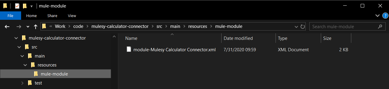 MuleSoft custom connector using XML based SDK.