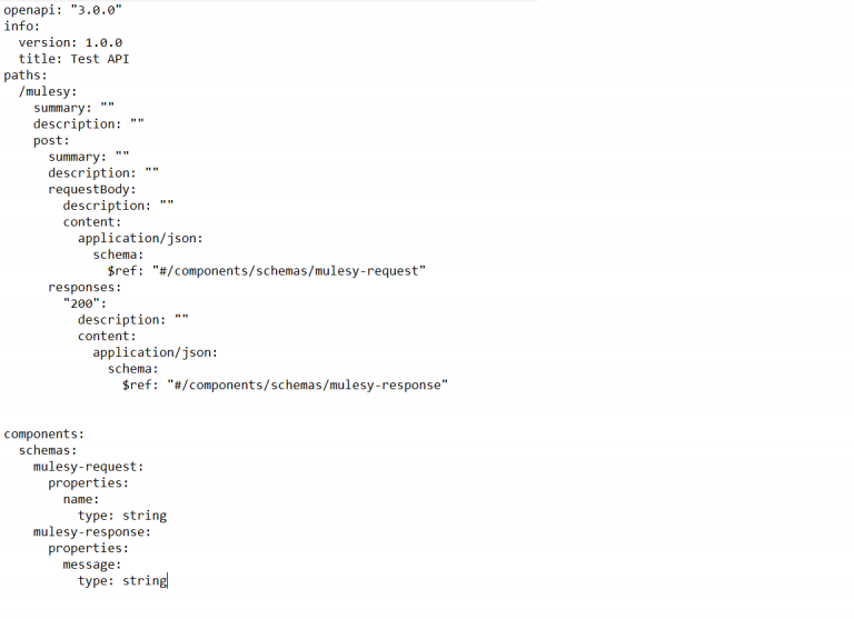 Implement Swagger or OAS API specification in MuleSoft